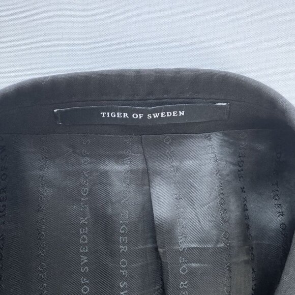 TIGER OF SWEDEN BLACK WOOL BLEND NEW BATES BLAZER - 50 (M / L) - Picture 6 of 10